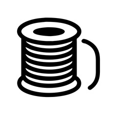 Electrical Wire Coil on Spool Icon Design