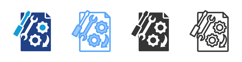 Restore icon set multiple style collection