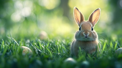 Green grass Easter theme