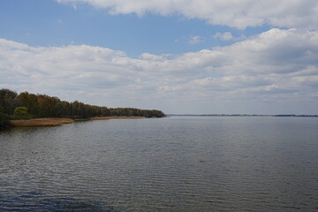 Reservoir and woods at Goczalkowice town at Silesian district in Poland