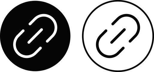 Link icon set. connection icons. Chain sign. internet url symbol connect buttons
