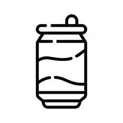 Get this captivating line style icon of soda can