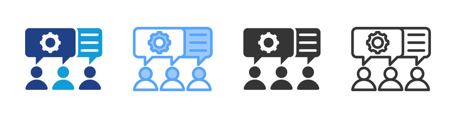 Team Spirit icon set multiple style collection