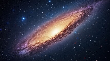 Fototapeta premium Spectacular Galactic Universe: High-Resolution Space Exploration and Science Education Visual Material