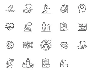 19 Patient Care and Wellness Icons set
