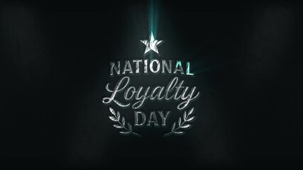 Silver national loyalty day graphic