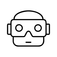 Vr headset virtual reality glasses augmented reality gaming technology entertainment concept design