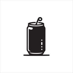 vector illustration of a can
