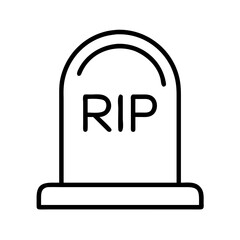 Rip gravestone tombstone halloween death memorial funeral cemetery rest in peace drawing vector