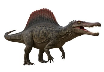 Fototapeta premium Spinosaurus dinosaur isolated on white background