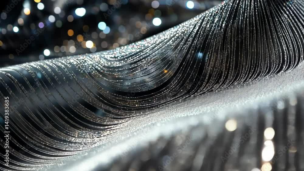 Poster discover the mesmerizing dance of shimmering silver waves reflecting light in a dazzling display of 