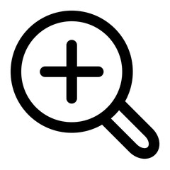 zoom in icon for illustration