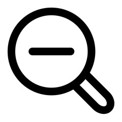 zoom out icon for illustration