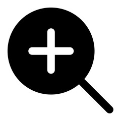 Fototapeta premium zoom in icon for illustration