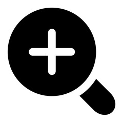 Fototapeta premium zoom in icon for illustration