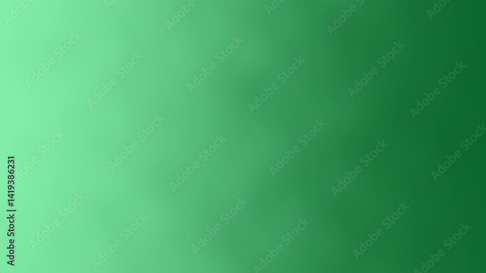 Poster a smooth, vibrant green gradient background, creating a calming and fresh visual effect.