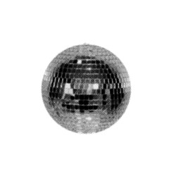 Retro halftone disco ball,collage element