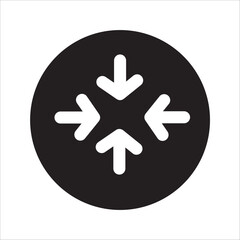 arrow icon on a white background