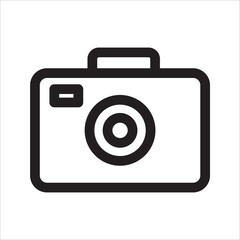 camera icon with white background