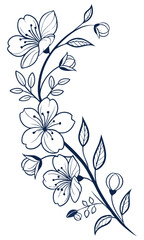 abstract floral background with butterflies