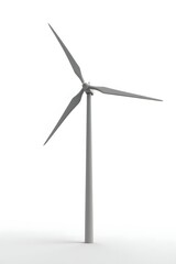 Wind Turbine: Minimalist 3D Model of a Clean Energy Source
