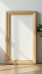 Smooth, light oak photo frame, minimalist design , oak frame, wood frame, art