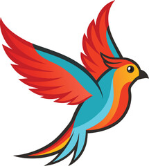 vector illustration of a bird