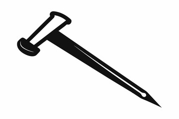 nail puller silhouette line art vector illustration