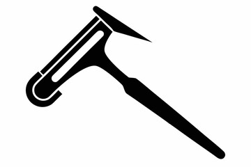 nail puller silhouette line art vector illustration