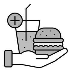 All Inclusive Meals Icon. Full Meal Plan with Food and Drink Included