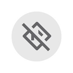 Directions Off Outlined Icon