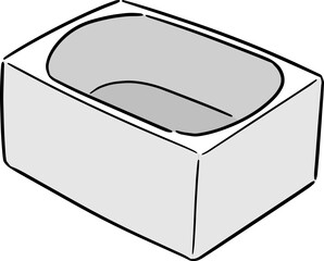 Illustration of bathtub
