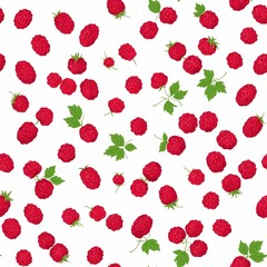 Red boysenberry fruits pattern vintage retro design wallpaper on plain white clean background simple minimalist concept seamless tiling tile