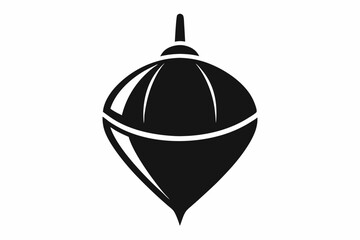 plumb bob silhouette line art vector illustration