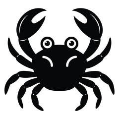 Cute Crab Vector Illustration Isolated on White