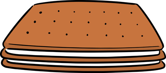Illustration of cracker
