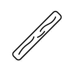Obraz premium Wooden stick outlined for crafting and DIY projects 