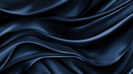 Midnight Blue Silk: Abstract Drapery Texture
