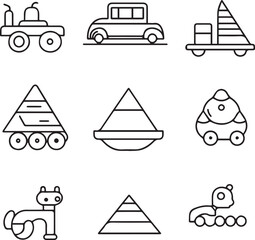 Fototapeta premium set of vector icons