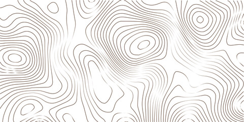 The black grey on white contours vector topography stylized height of the lines. The concept of a conditional geography scheme and the terrain path. Ultra wide. Map vector terrain Illustration. 

