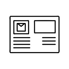 Discover newsletter template design layout for email marketing campaign and promotion strategy for business