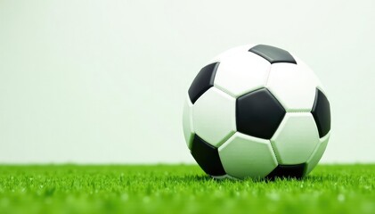 Fototapeta premium New, pristine white football, isolated background, game day, athletic, play