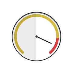 Stress scale test with high level tension, risk for health.