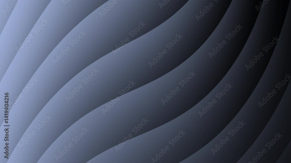 Poster **description:** abstract waves of gradient blue tones create a smooth, flowing texture.