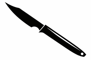 scalpel silhouette line art vector illustration