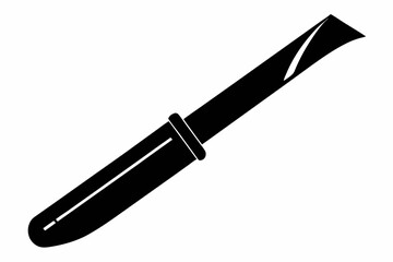 scalpel silhouette line art vector illustration