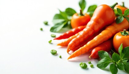 Variety of dried vegetables, neatly piled on white , clean, rustic
