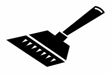 scraper silhouette line art vector illustration