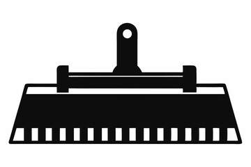scraper silhouette line art vector illustration