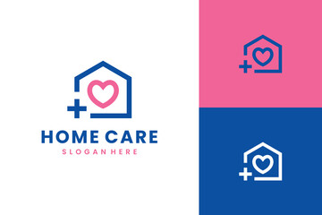 Creative and professional medical home logo design vector editable